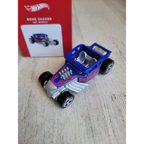 Hallmark bone shaker Hot Wheels car ornament Xmas purple - Picture 2 of 8